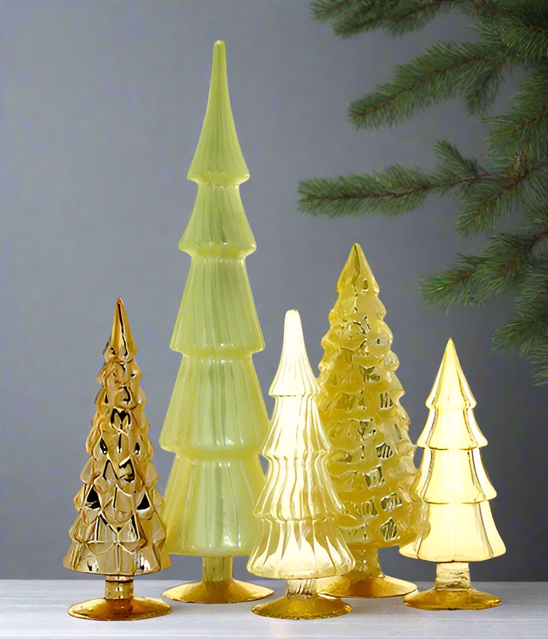 Hue Trees in Yellow Set of 5 Large