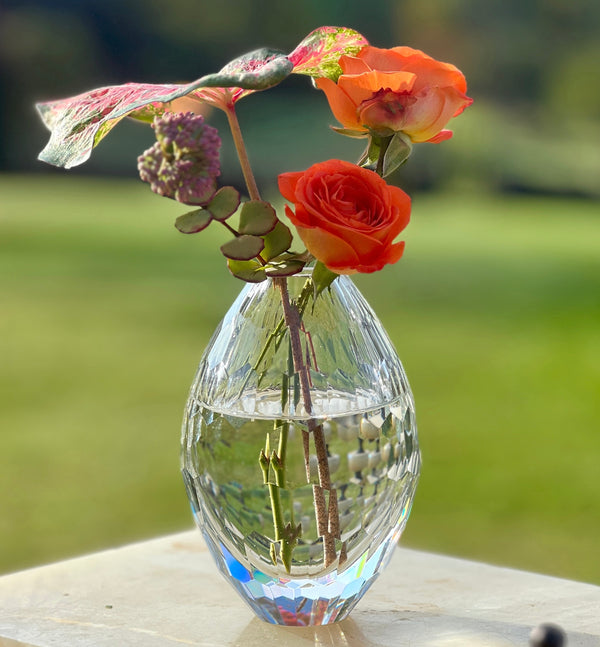 Teardrop Glass Bud Vase