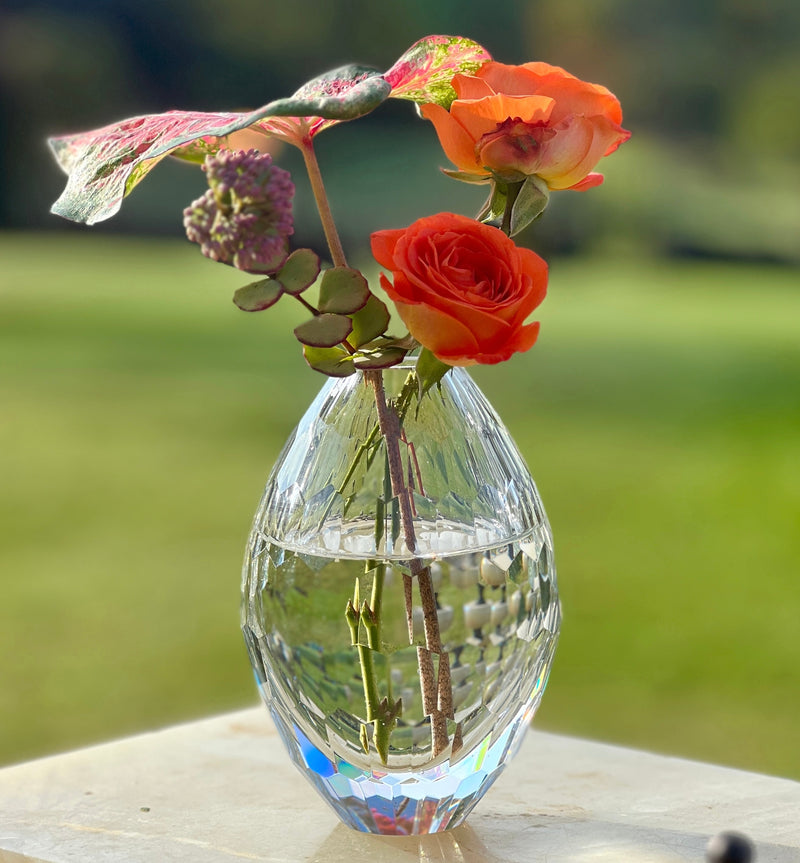 Teardrop Glass Bud Vase