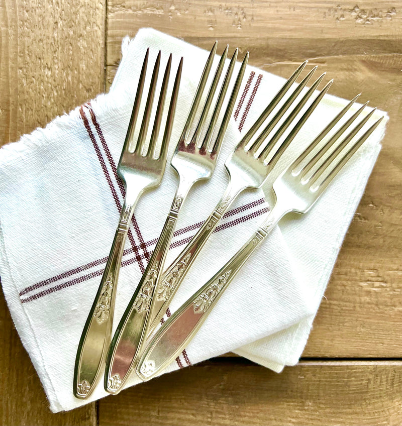 Vintage Silver Forks Set of 4