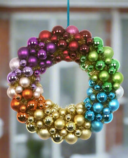 Rainbow Ball wreath by Cody foster 