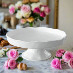 White melamine cake stand 