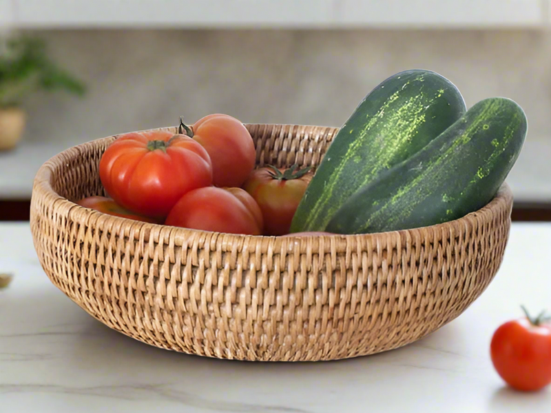 Rattan basket by artifacts 