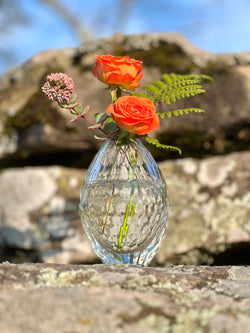 Glass bud vase