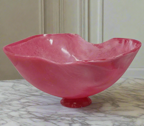 Pink resin bowl 