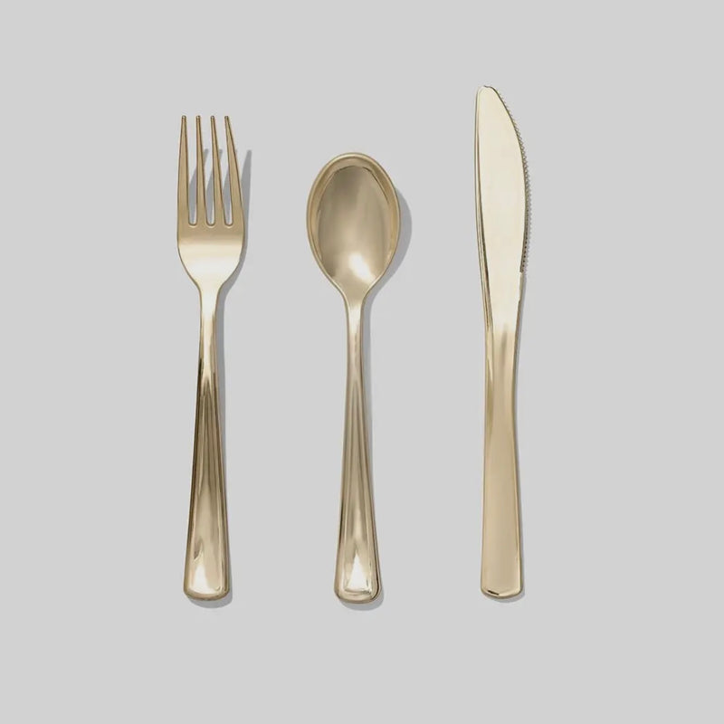 Gold Disposable Cutlery