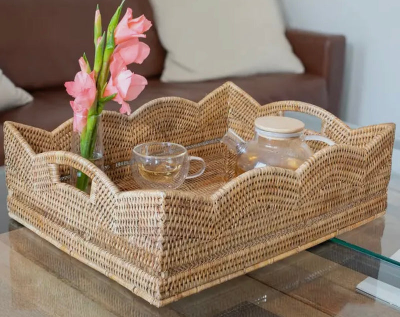 Rattan Rectangular Basket by Artifacts