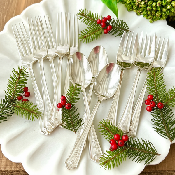 Vintage silverware by WM rogers 