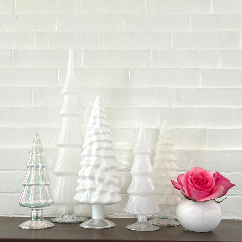 Hue Trees in Winter White Set of 5 Large