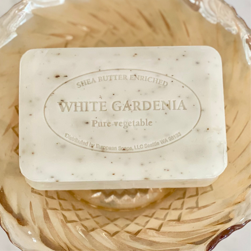 Artisanal French Soap Bar in White Gardenia