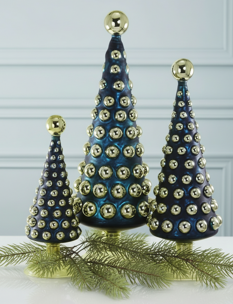Glass hobnail trees