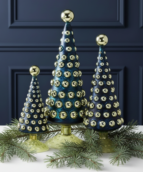 Hobnail glass trees
