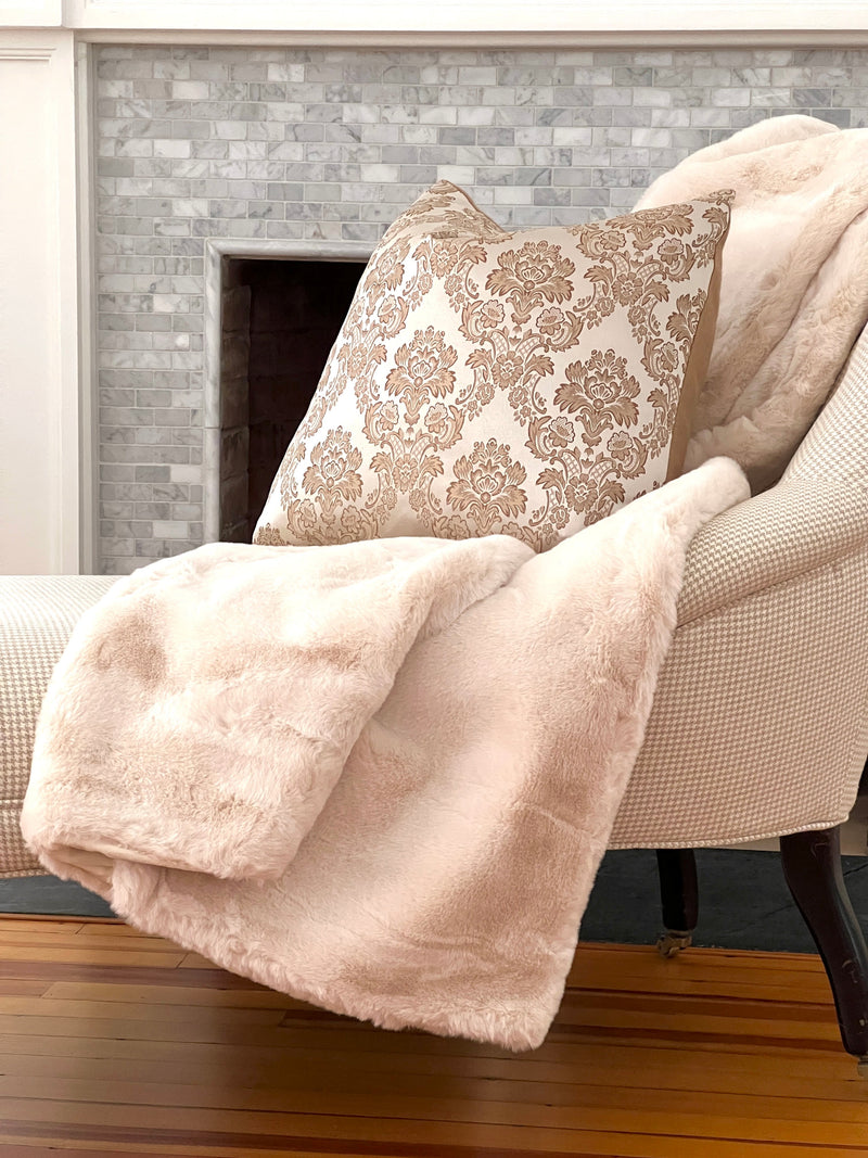 Golden Damask Parisian Pillow Cover Last One!