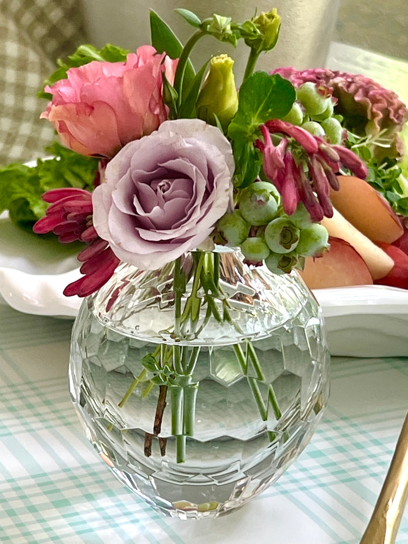 Glass bud vase by Beatriz ball