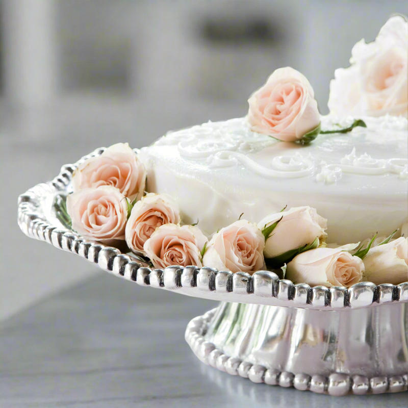 Pearl Nova Pedestal Cake Plate