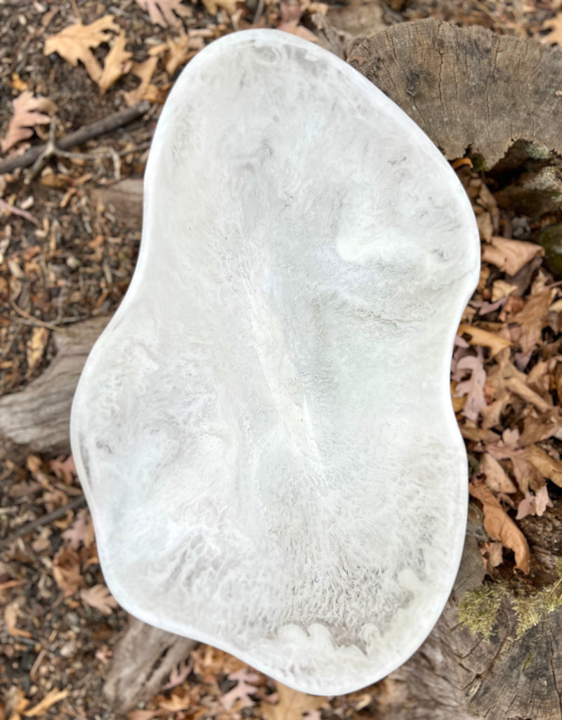 White Resin Bowl Grand Size