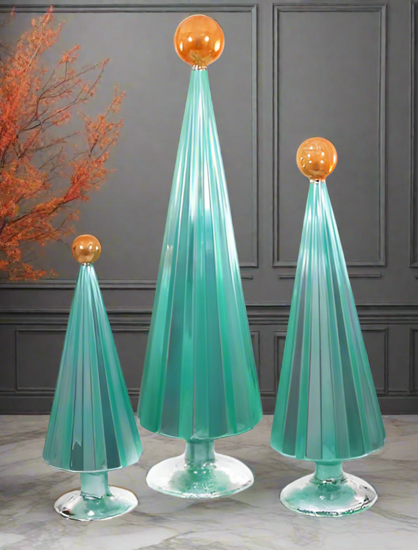 Glass pleated trees by Cody foster 