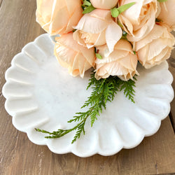 Marble petal tray