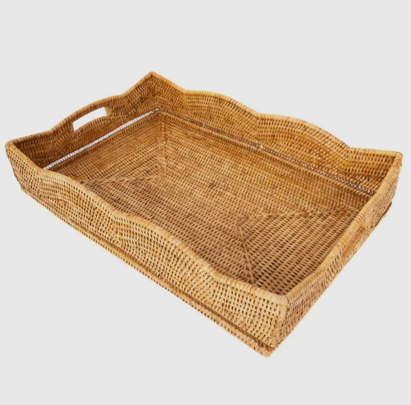 Rattan Rectangular Tray by Artifacts