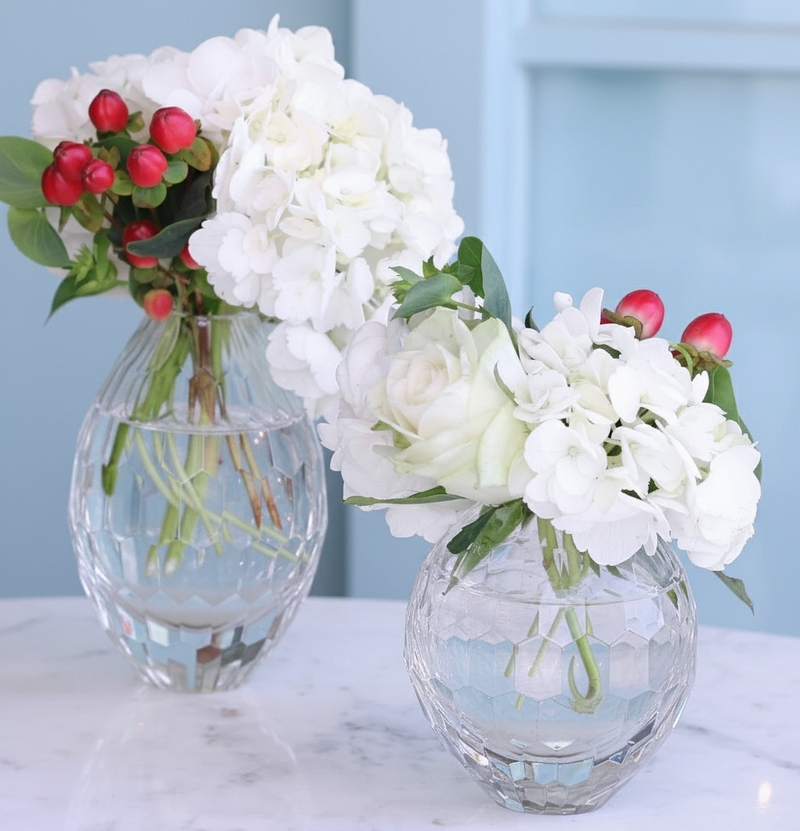 Round Glass Bud Vase