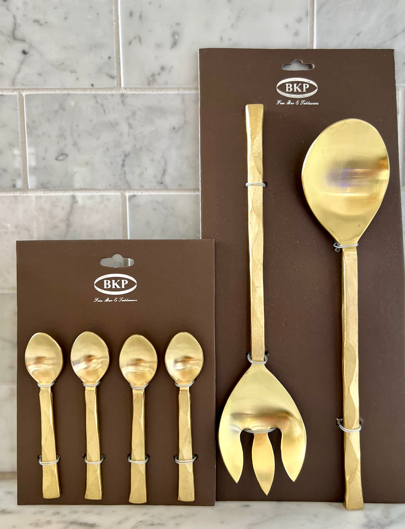 Gold Spoons for Coffee set of 4