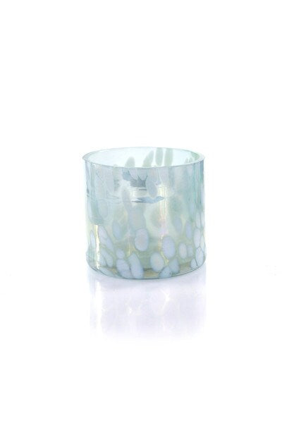 Aqua blue votive 