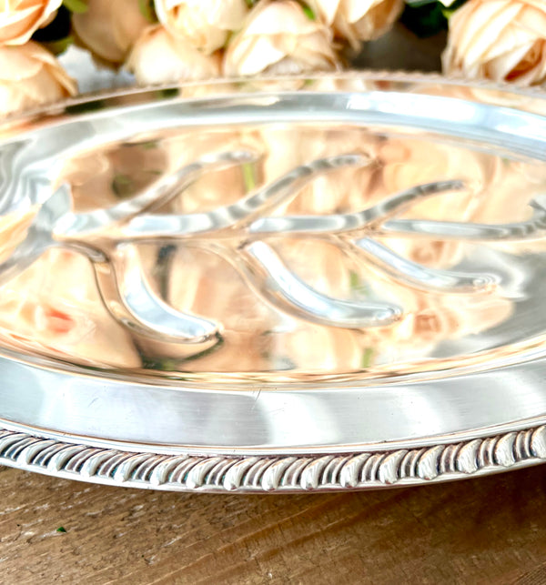 Vintage Silverplate Large Oval Serving Platter