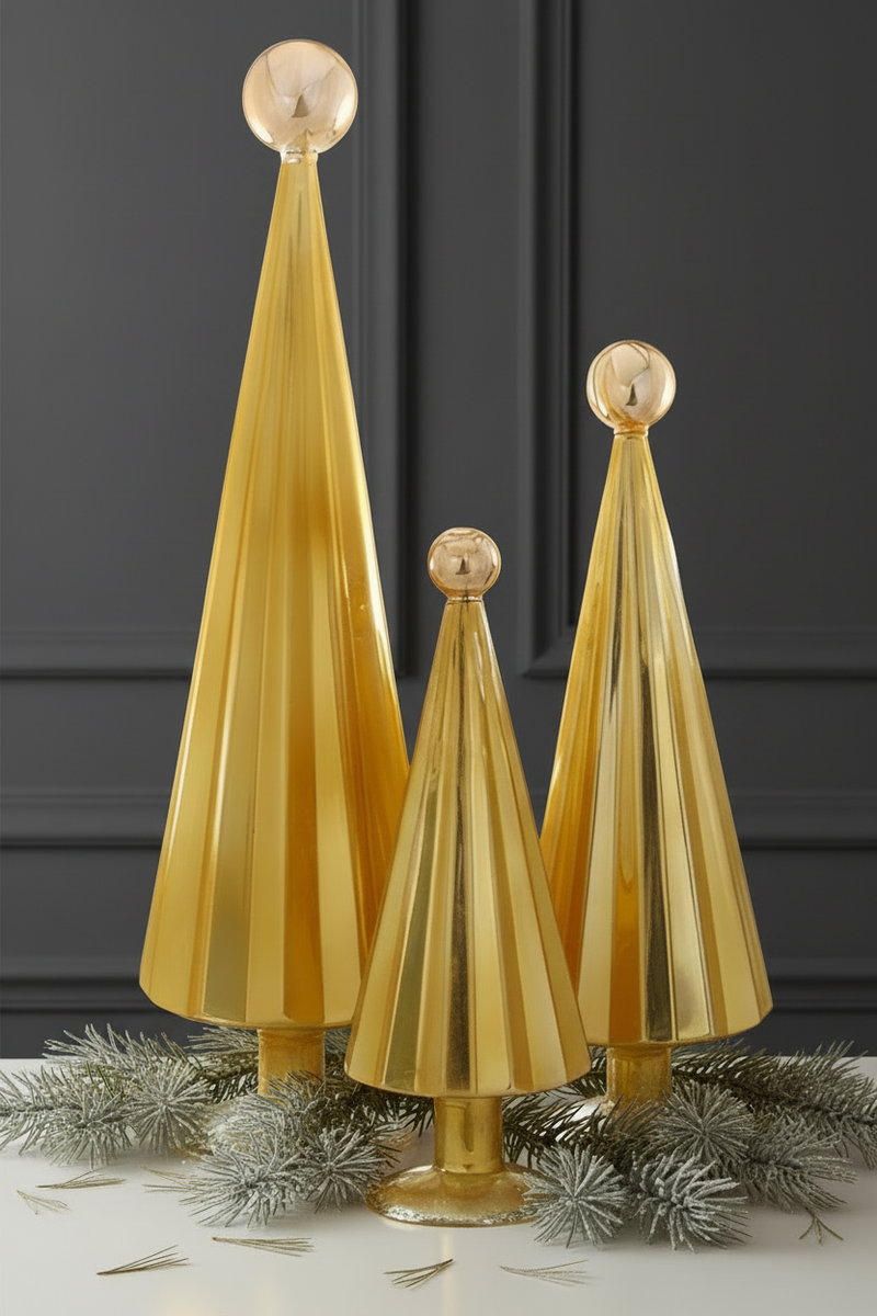 Pleated glass trees