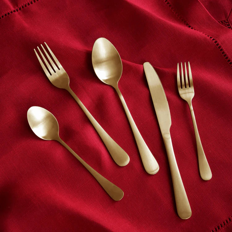 Gold Flatware Set 20 Pieces Dishwasher Safe NEW!