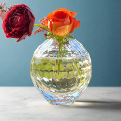 Glass bud vase by Beatriz ball