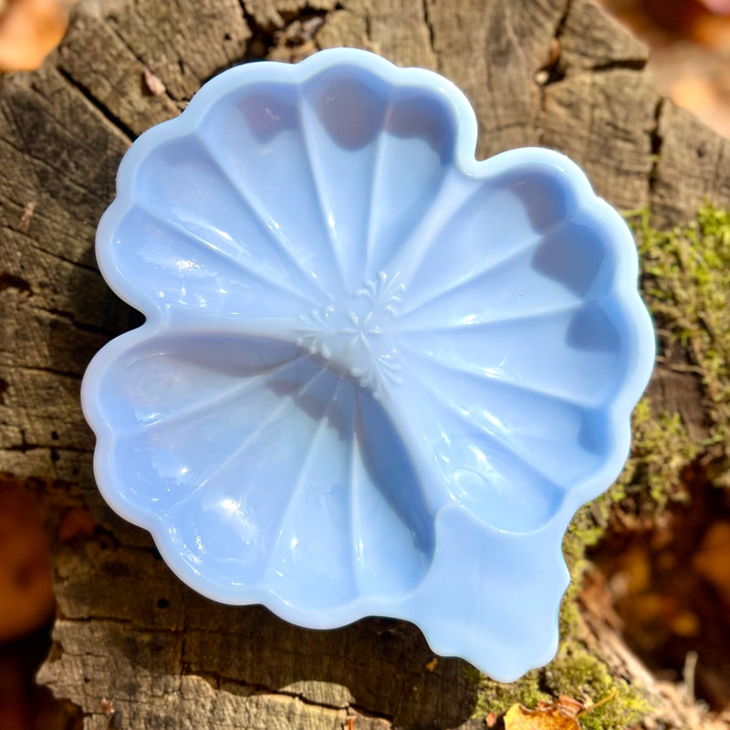 Vintage Blue Delphite Dish