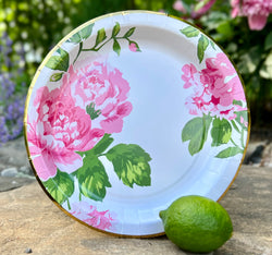 Pink paper plates 