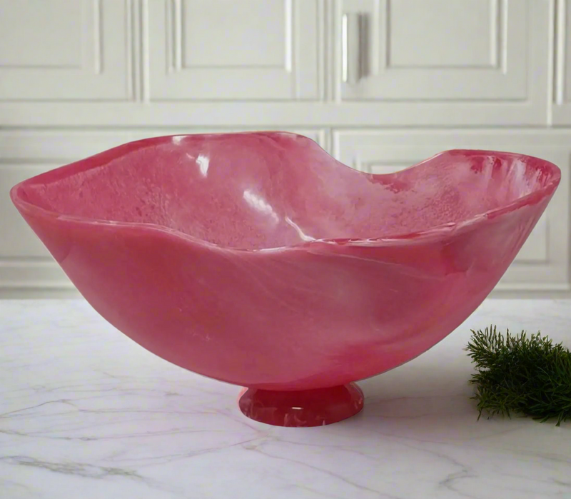 Pink Resin Bowl Grand Size