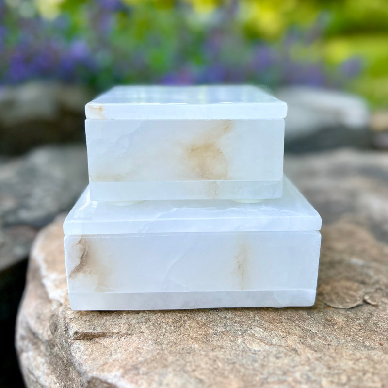 Alabaster Boxes Set of 2