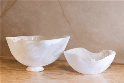 White Resin Bowl Grand Size