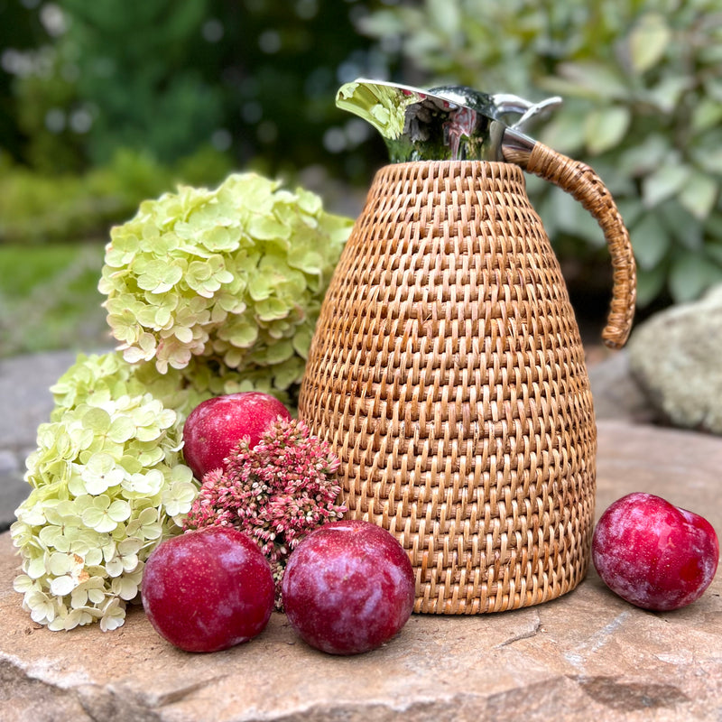 Rattan carafe by artifacts 