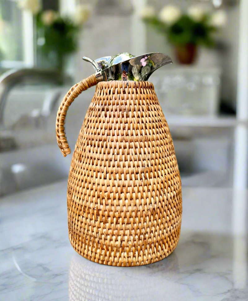 Rattan carafe by artifacts 