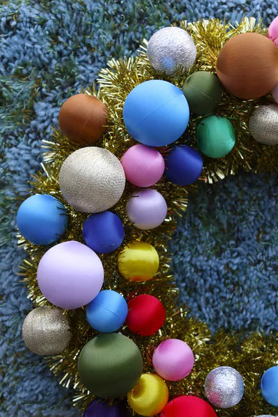 Satin Ball Wreath