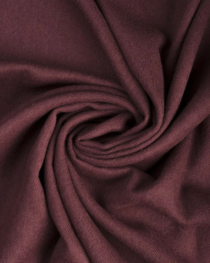 Baby Alpaca Throw in Merlot by Shupaca