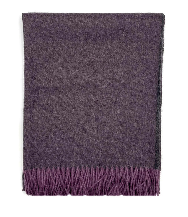 Baby Alpaca Throw in Elderberry by Shupaca New Color!