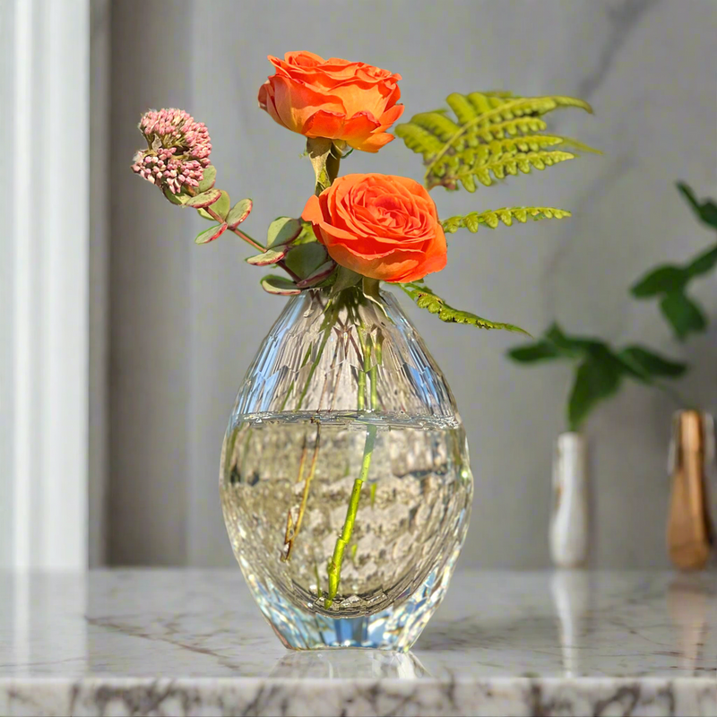 Teardrop Glass Bud Vase