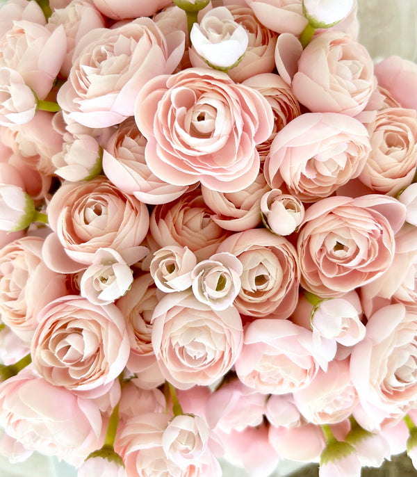 Faux floral boquet in pink roses 