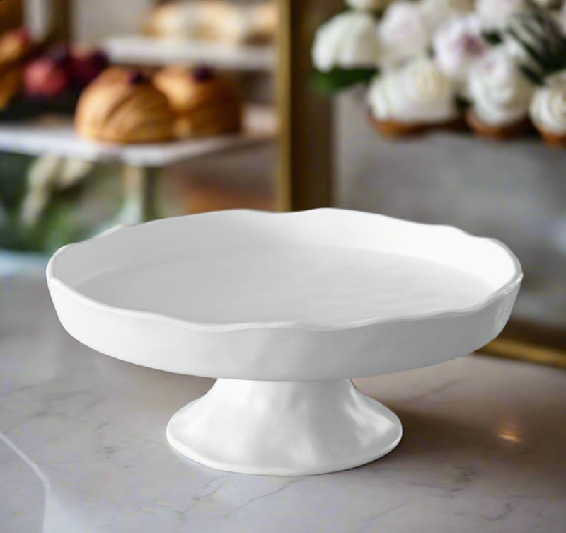 White melamine cake Pedestal stand 