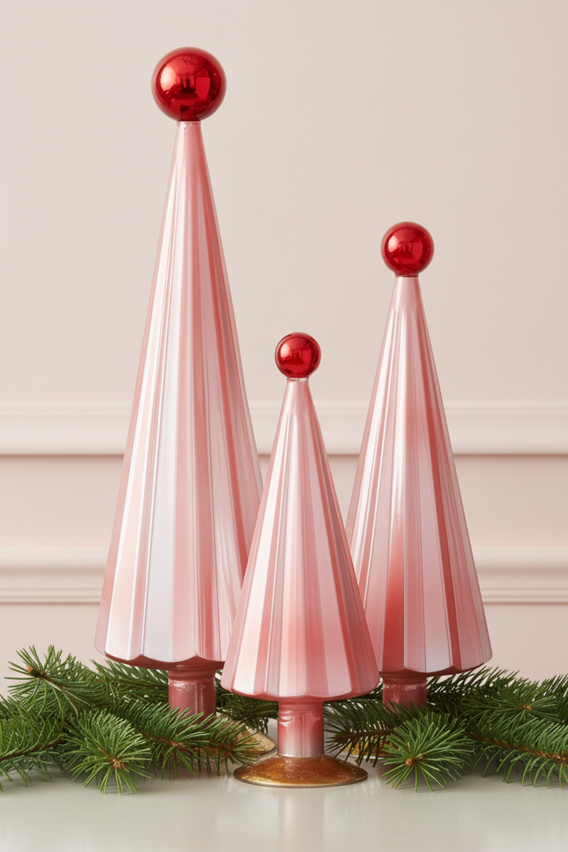 Pleated glass hue trees