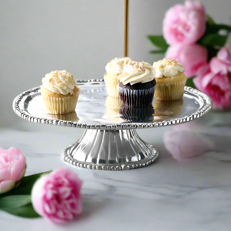 Pearl Nova Pedestal Cake Plate