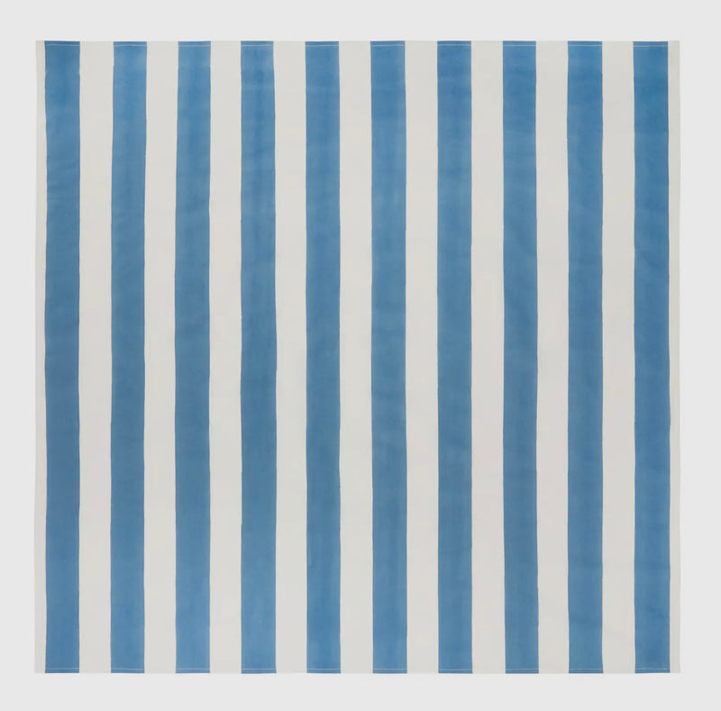 Cabana Striped Tablecloth in Blue and White