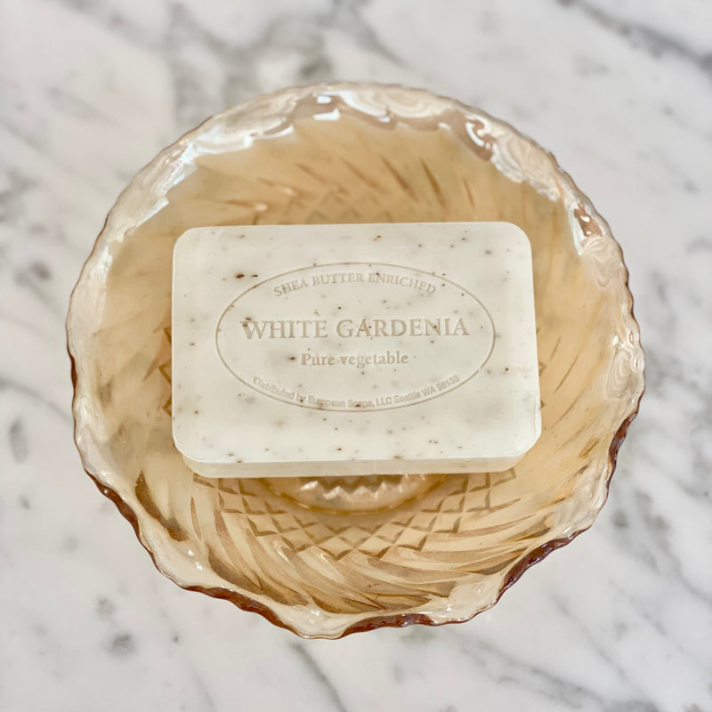 Artisanal French Soap Bar in White Gardenia