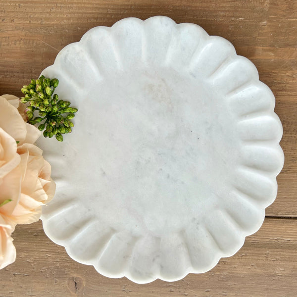 Marble petal tray