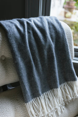 Bamboo Herringbone Throw Blanket available in multiple colors