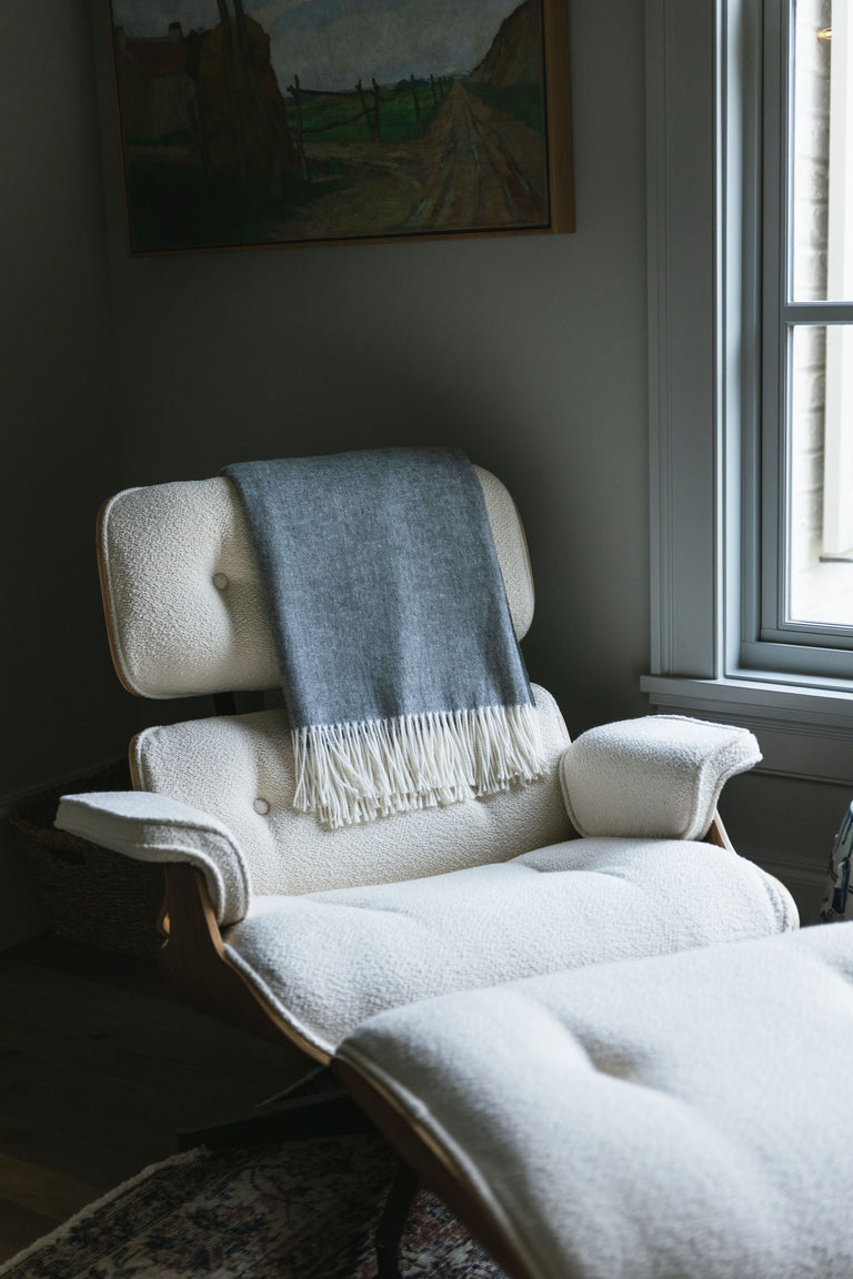 Bamboo Herringbone Throw Blanket available in multiple colors